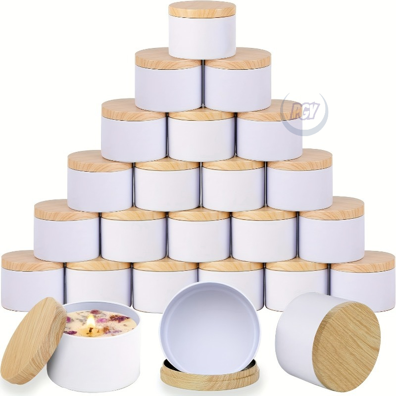Candle Making Jars With Lids - White Metal Candle Jar Candle Making