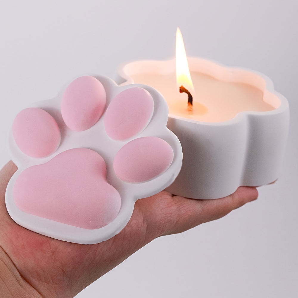 Candle Making Jars With Lids - Cat Claw Storage Box Silicone Mold