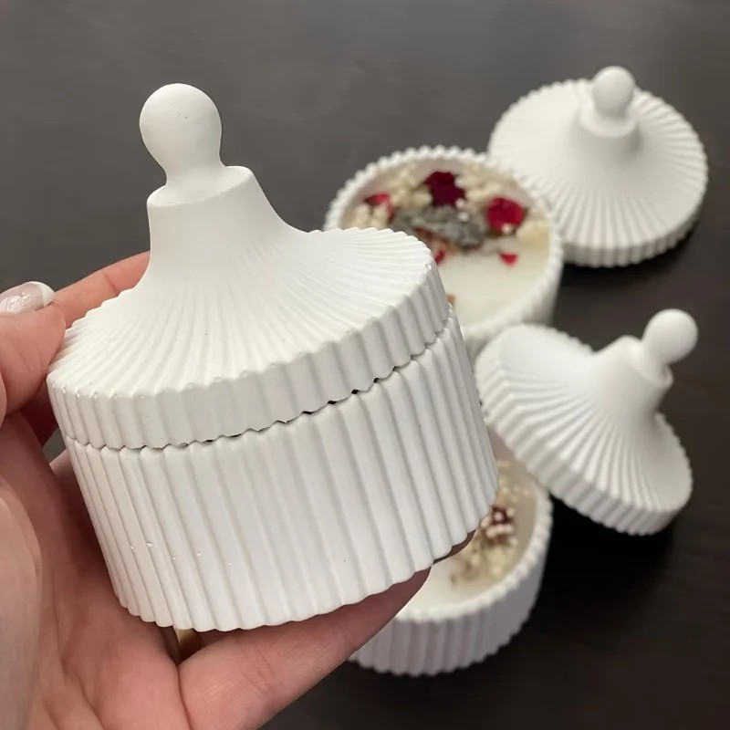 Candle Making Jars With Lids - 2026 latest models 2pcs silicone candle