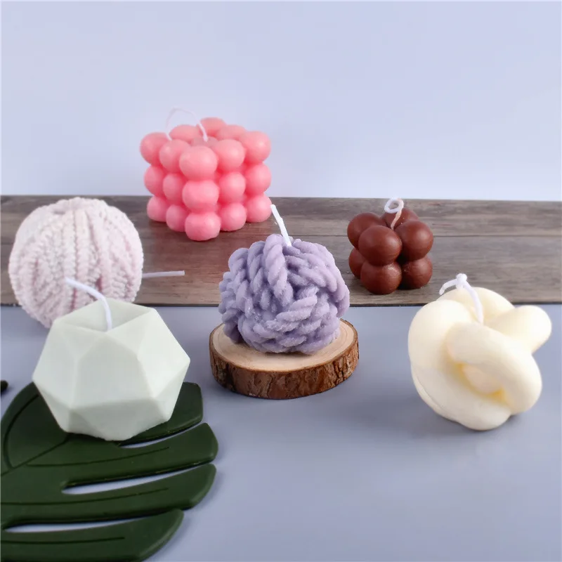 Candle Making Yarn - Creative Ball of Yarn Silicone Candle