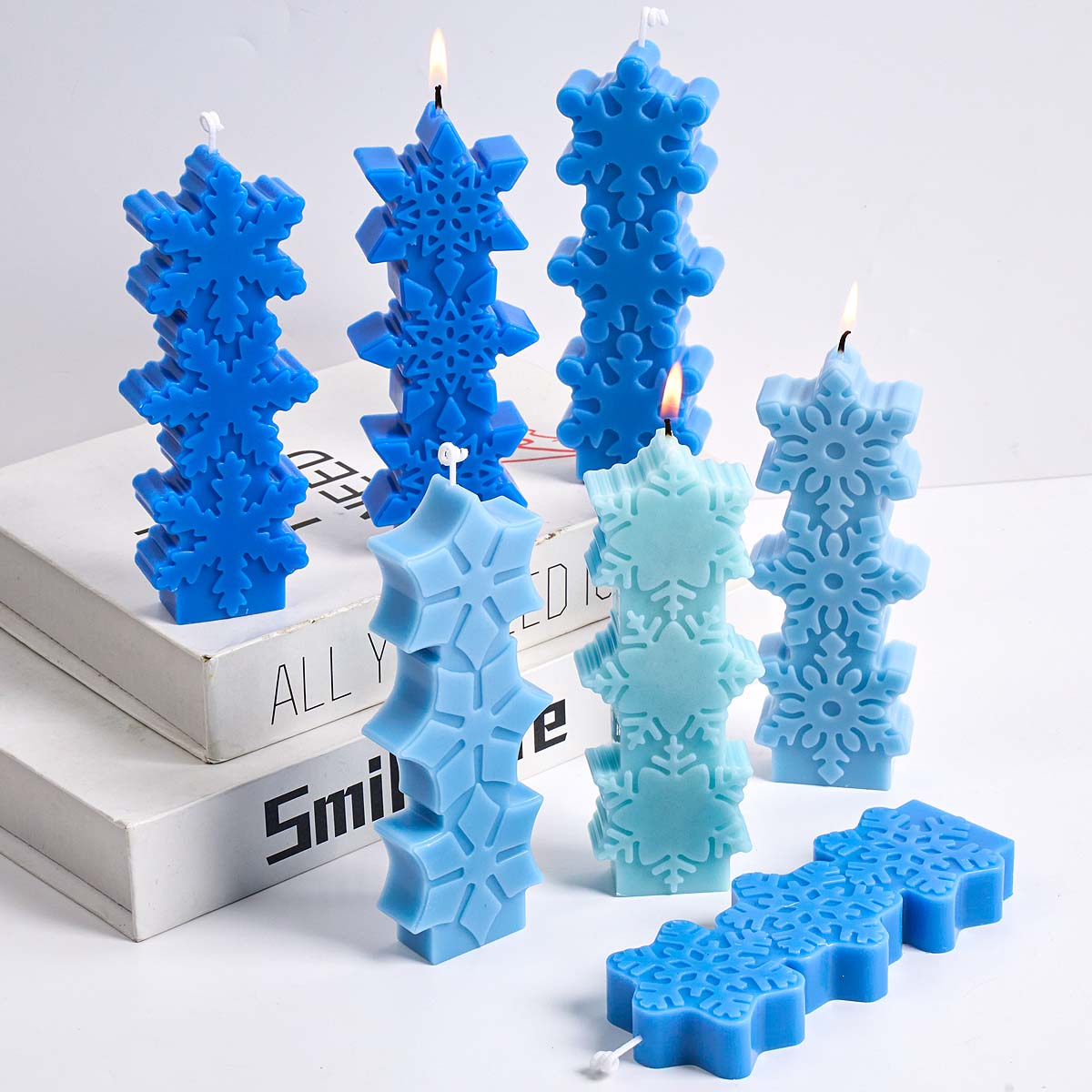 Xmas Candle Making - Christmas Snowflake Candle Mold DIY Aromath