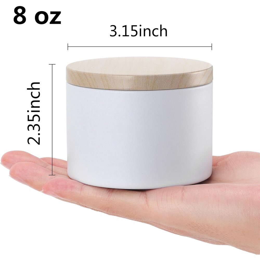 White Candle tins with Metal W - огляд і ціна Candle Making Homewood