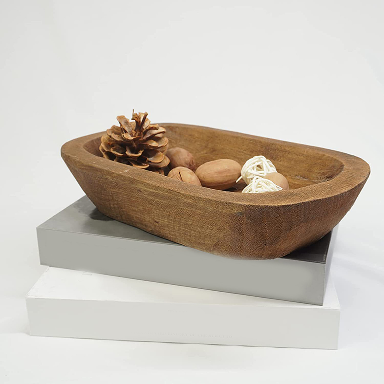 1Pc Solid Wooden Dough Bowl Ca - огляд і ціна Candle Making Homewood