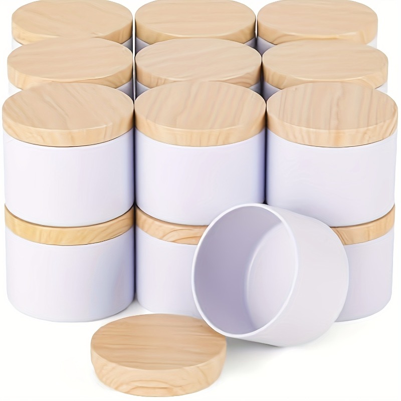 White Metal Candle Jar Candle  - огляд і ціна Candle Making Jars With Lids