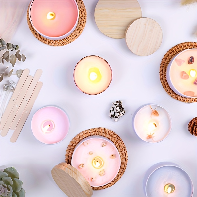 White Metal Candle Jar Candle  - огляд і ціна Candle Making Jars With Lids
