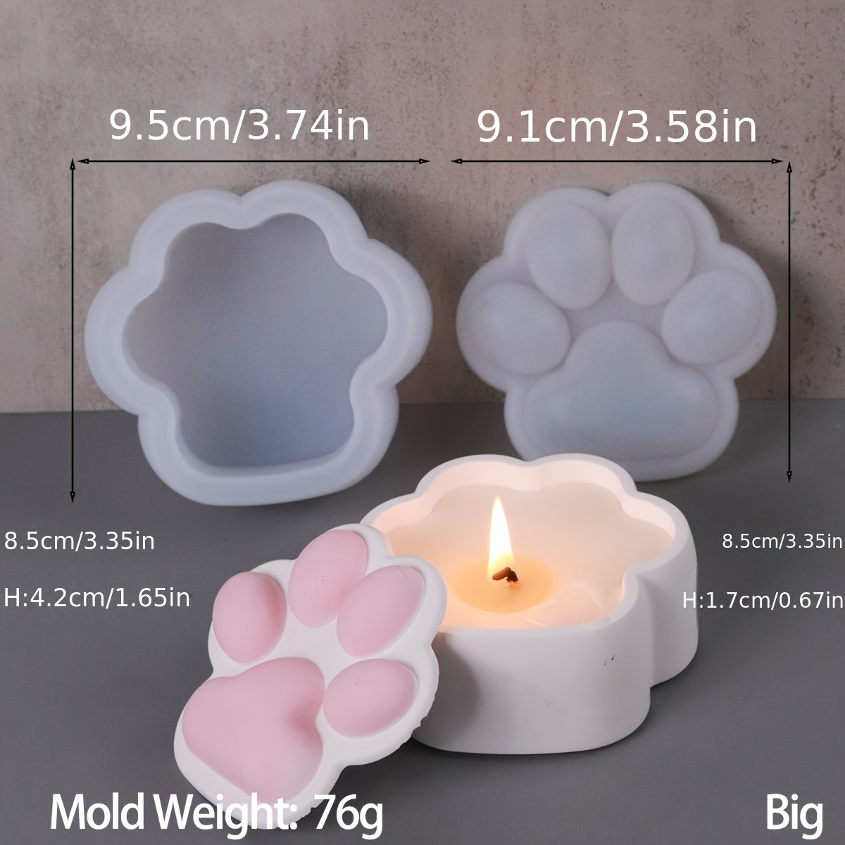 Cat Claw Storage Box Silicone  - огляд і ціна Candle Making Jars With Lids