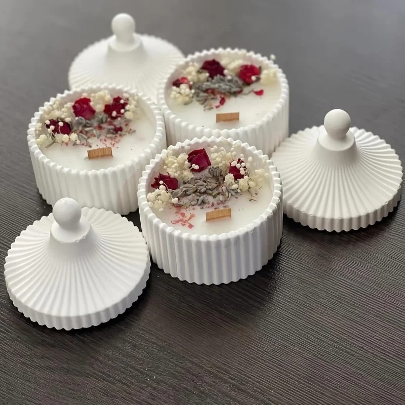 2026 latest models 2pcs silico - огляд і ціна Candle Making Jars With Lids