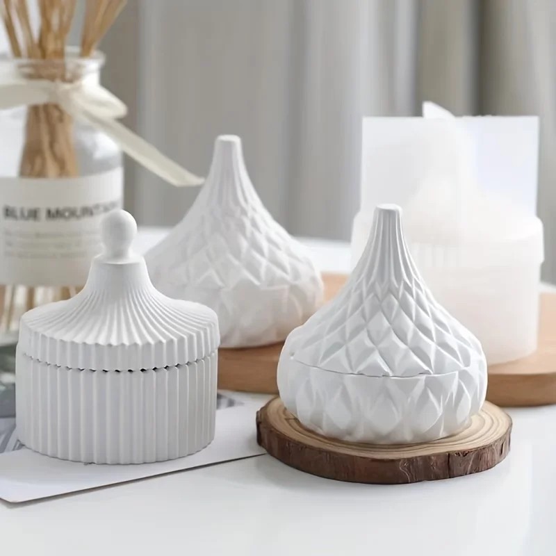 2026 latest models 2pcs silico - огляд і ціна Candle Making Jars With Lids