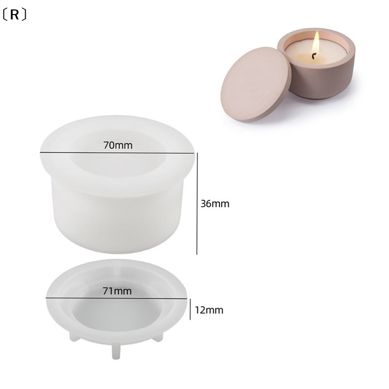 〔R〕1set DIY Candle Jar Silicon - огляд і ціна Candle Making Jars With Lids