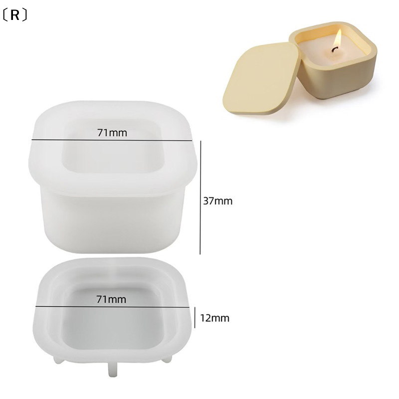 〔R〕1set DIY Candle Jar Silicon - огляд і ціна Candle Making Jars With Lids
