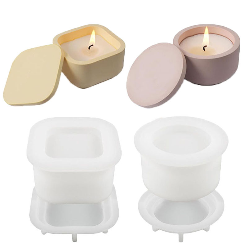 1set DIY Candle Jar Silicone M - огляд і ціна Candle Making Jars With Lids