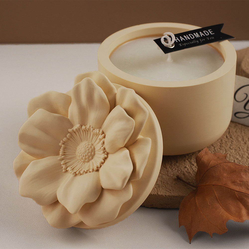 Sunflower Storage Box Silicone - огляд і ціна Candle Making Jars With Lids