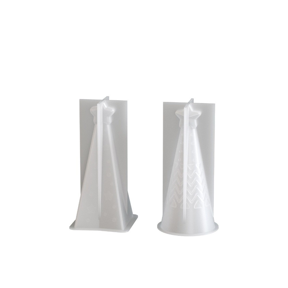 Silicone Christmas Cone Candle - огляд і ціна Candle Making Kit Xmas