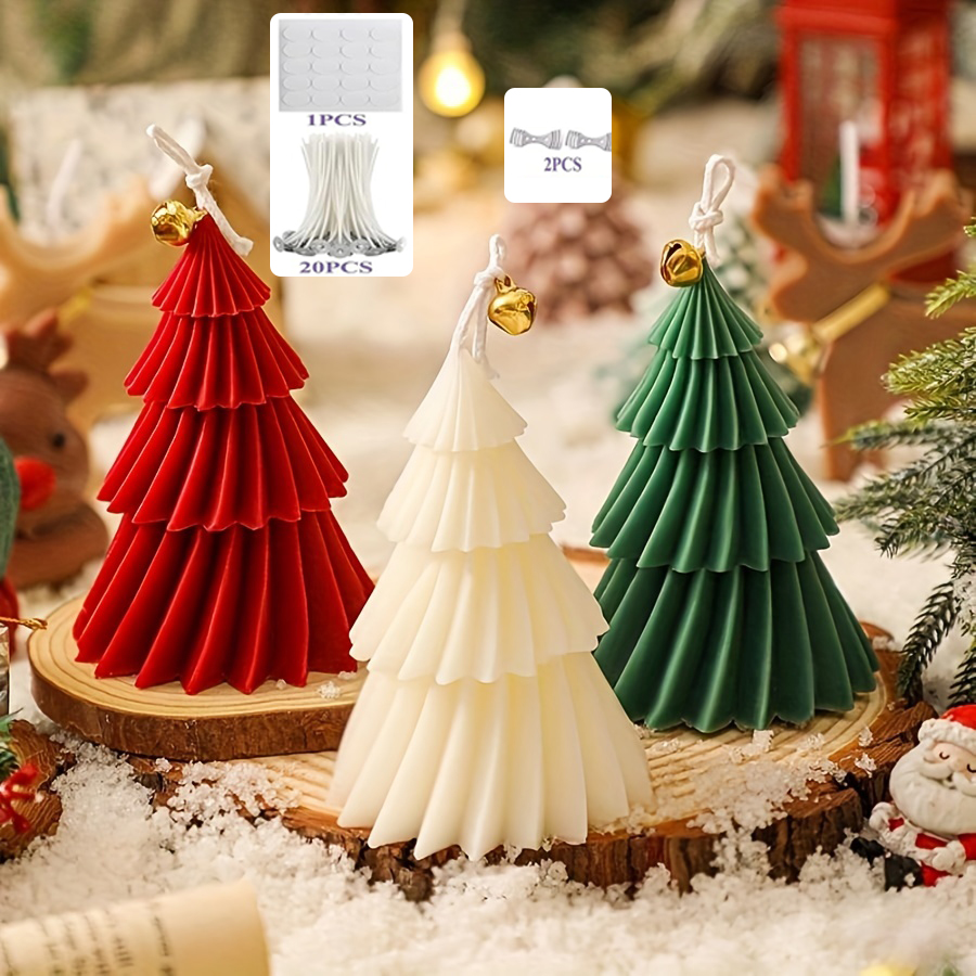 Christmas Tree Silicone Candle - огляд і ціна Candle Making Kit Xmas