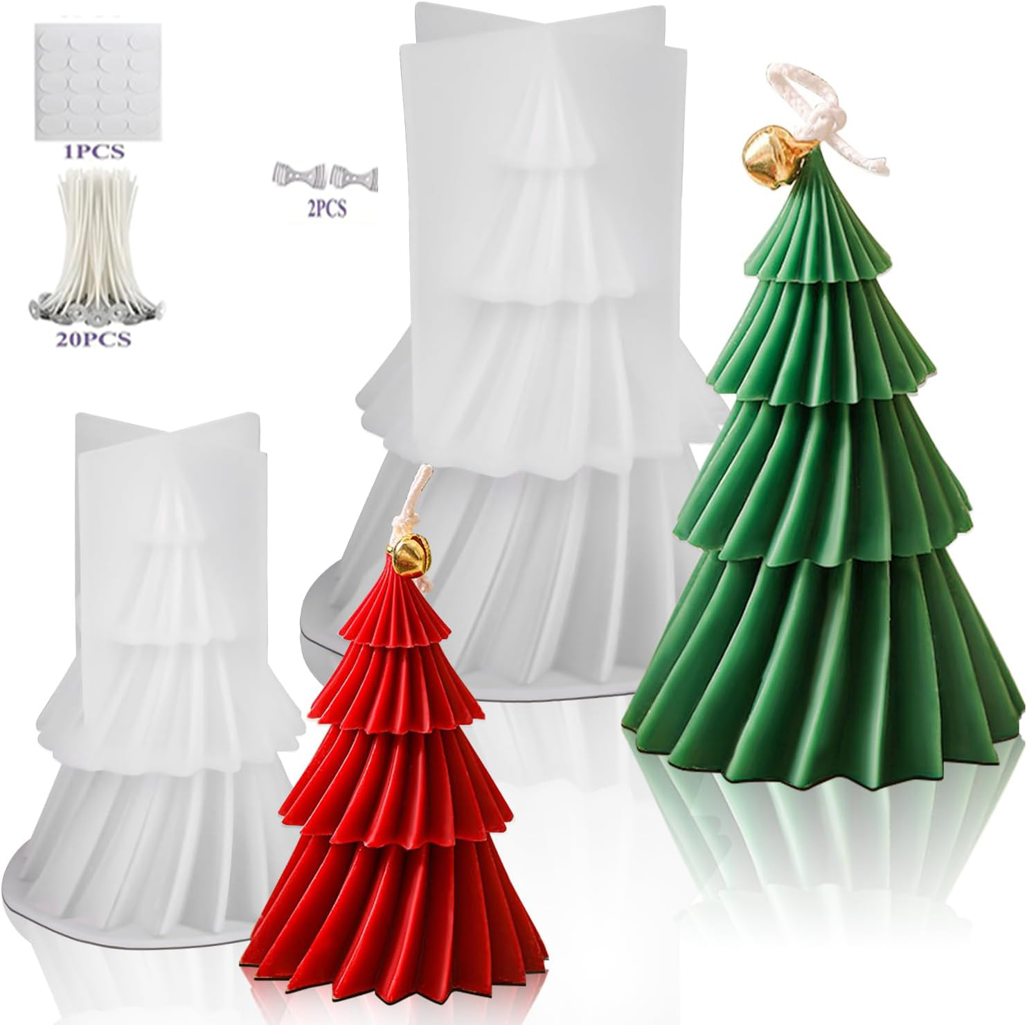 Christmas Tree Silicone Candle - огляд і ціна Candle Making Kit Xmas