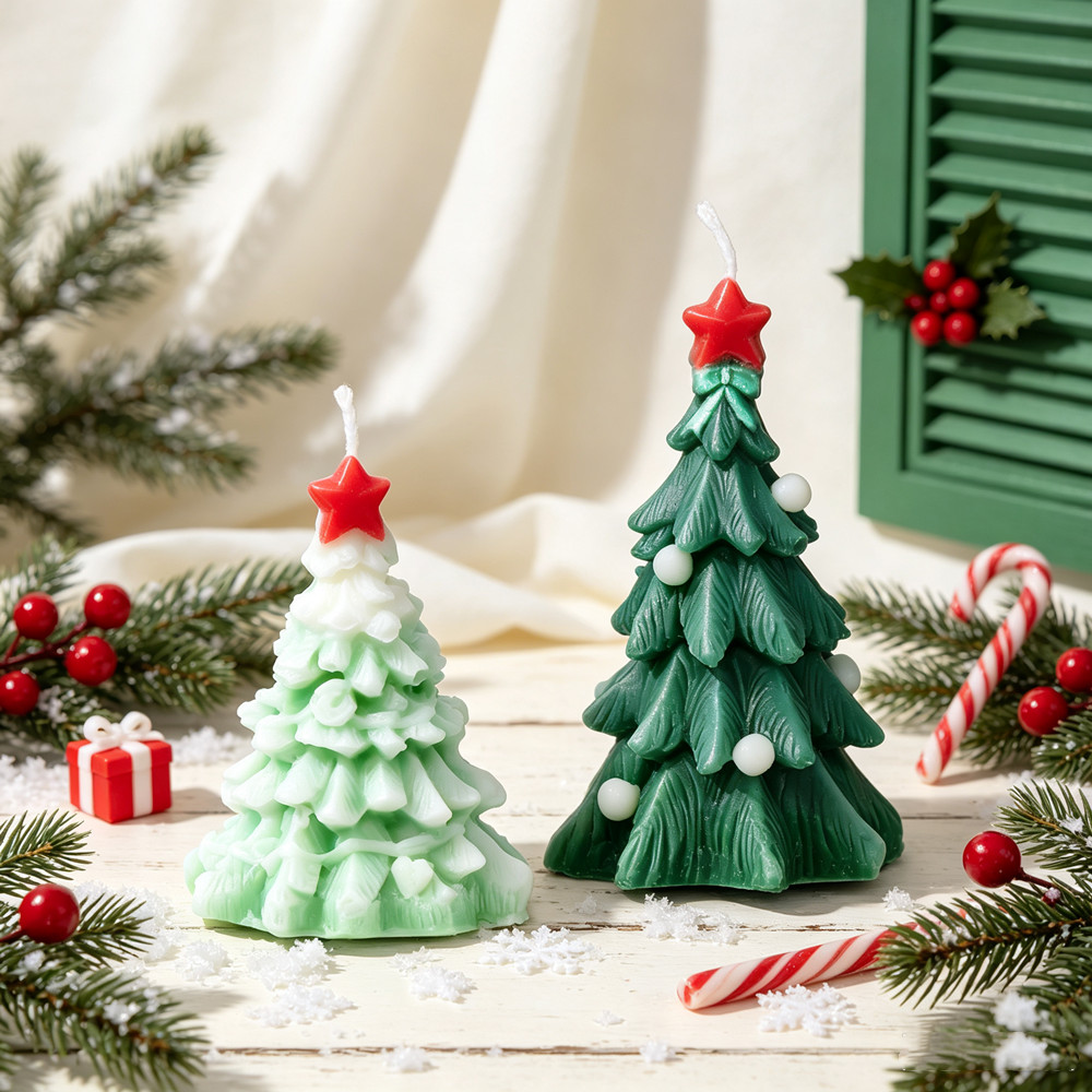Star Top Christmas Tree Silico - огляд і ціна Xmas Candle Making