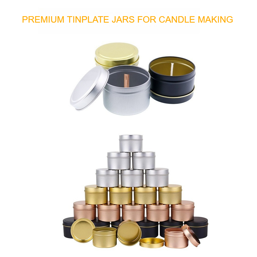 Round Aluminum Candle Tins wit - огляд і ціна Candle Making Jars With Lids