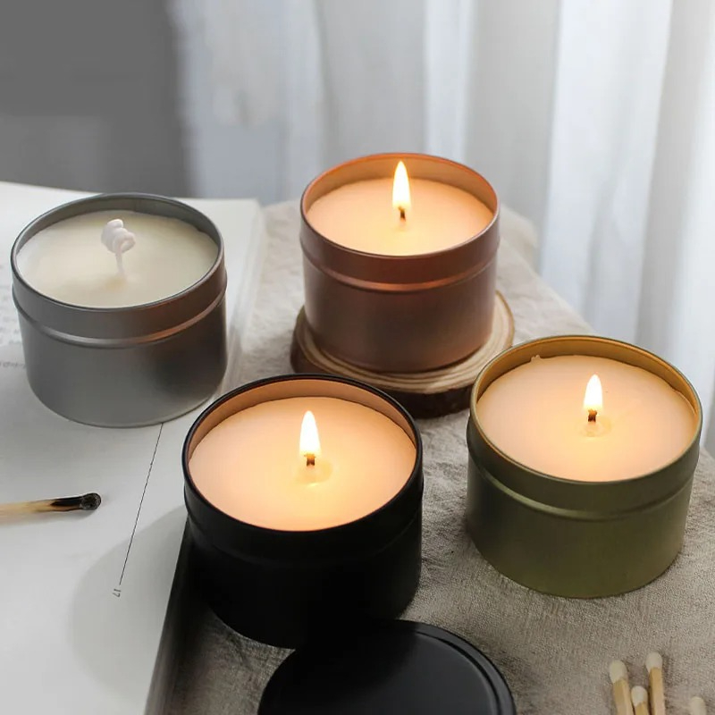 Round Aluminum Candle Tins wit - огляд і ціна Candle Making Jars With Lids