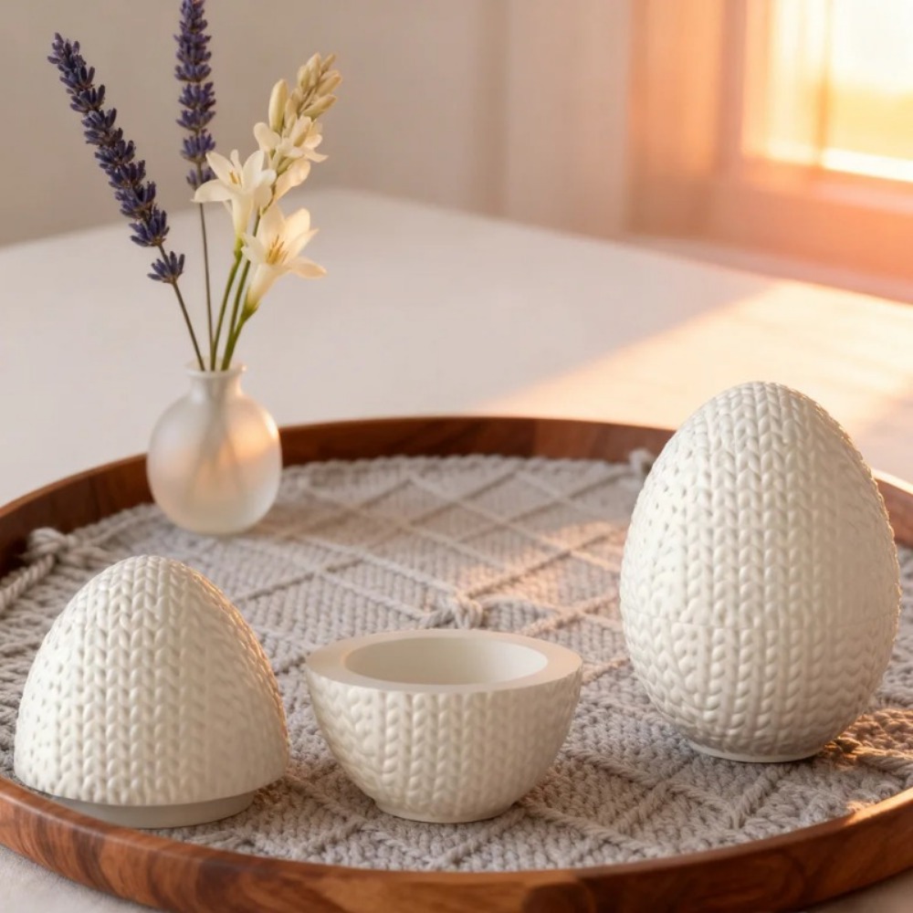 diy knitting yarn egg shaped o - огляд і ціна Candle Making Yarn