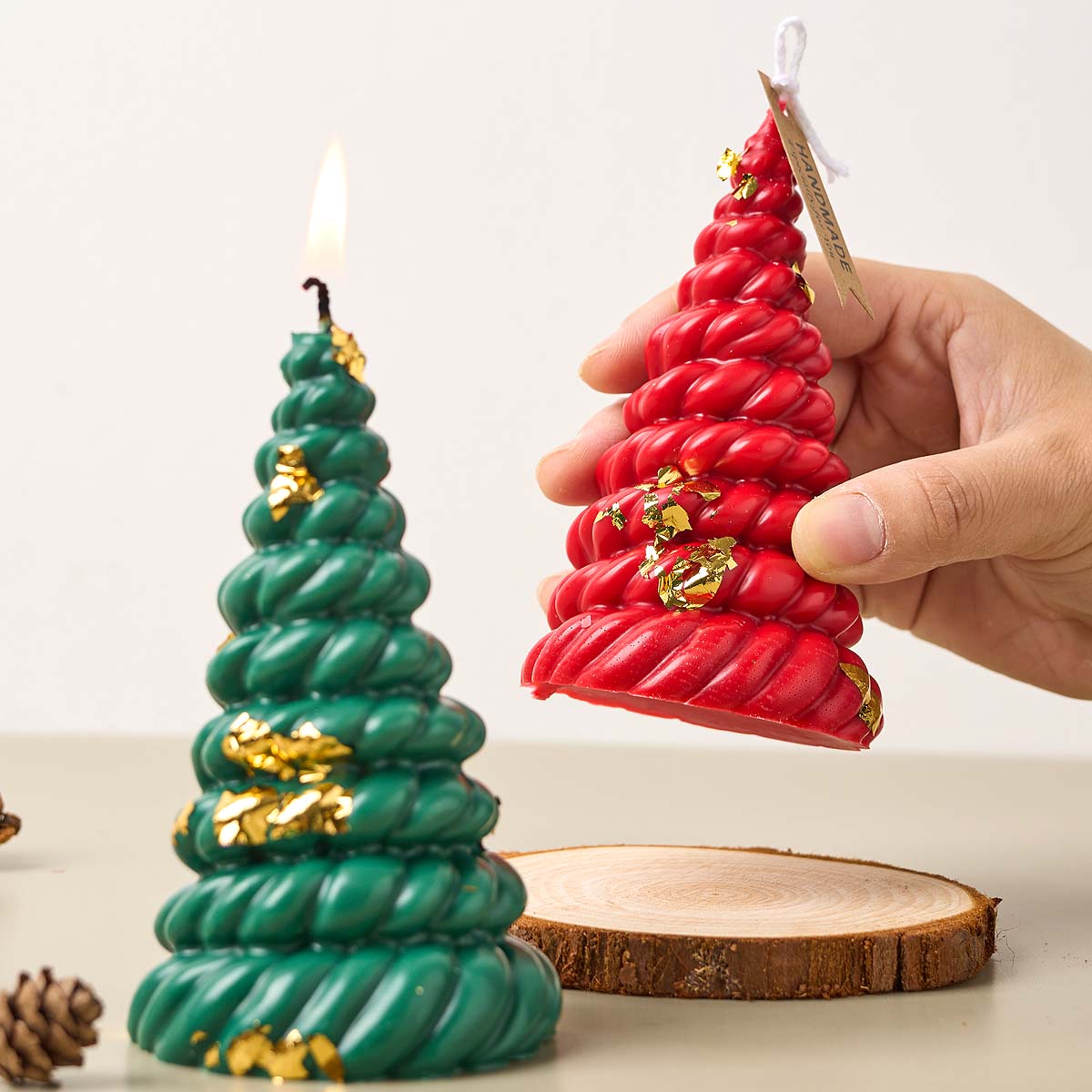 3D Hemps Rope Christmas Tree S - огляд і ціна Candle Making Kit Xmas