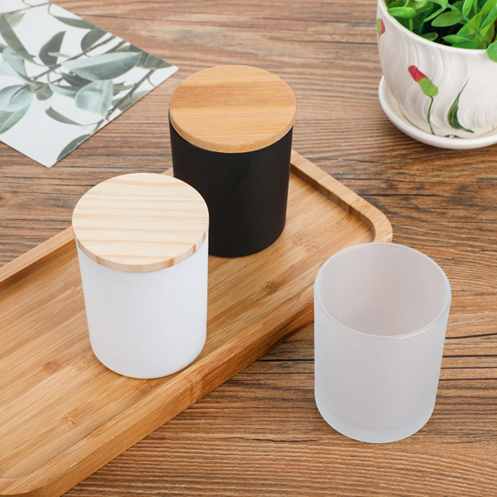 Wooden Cover Glass Candle Jars - огляд і ціна Candle Making Homewood