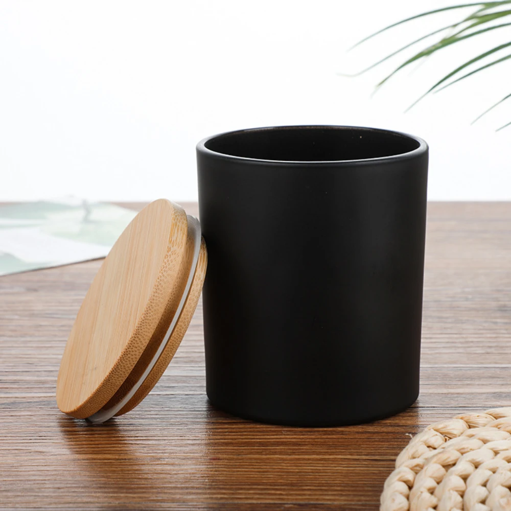 Wooden Cover Glass Candle Jars - огляд і ціна Candle Making Homewood