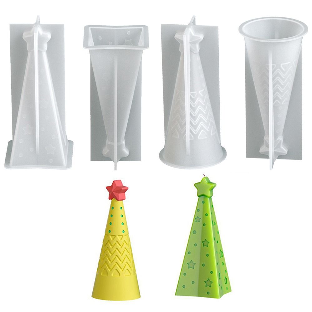 Silicone Christmas Cone Candle - огляд і ціна Candle Making Kit Xmas