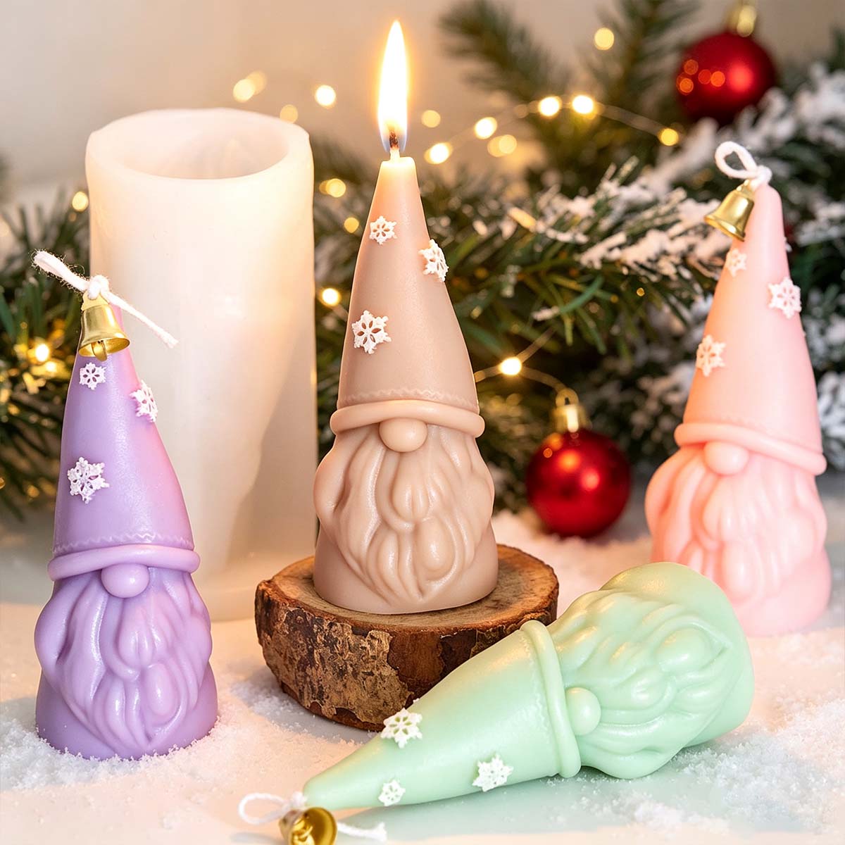Christmas Ornament Silicone Ca - огляд і ціна Xmas Candle Making