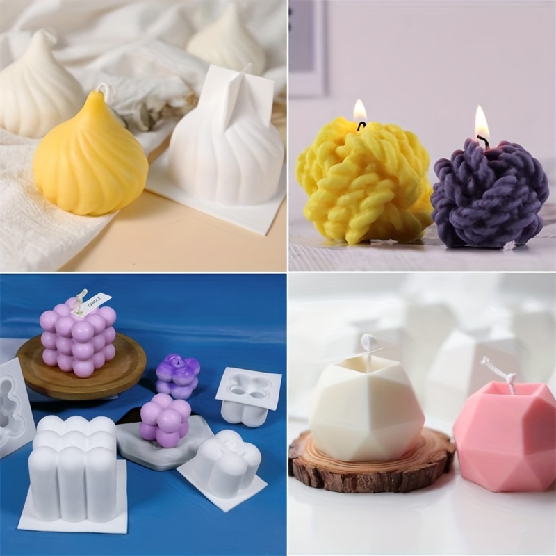 6pcs silicone candle mold set  - огляд і ціна Candle Making Yarn