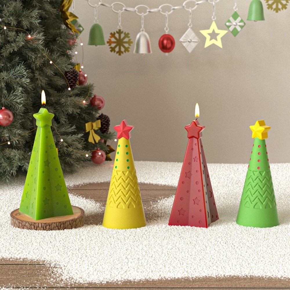 New Silicone Christmas Cone Ca - огляд і ціна Candle Making Kit Xmas
