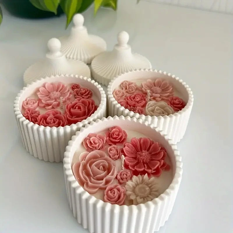 1 Set Silicone Candle Jar Mold - огляд і ціна Candle Making Jars With Lids