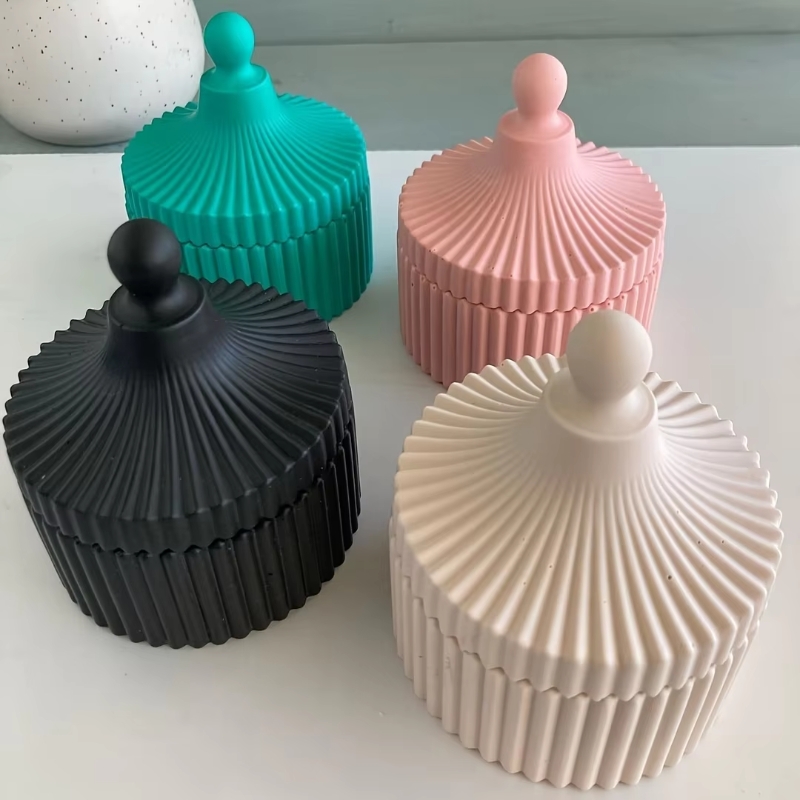 1 Set Silicone Candle Jar Mold - огляд і ціна Candle Making Jars With Lids
