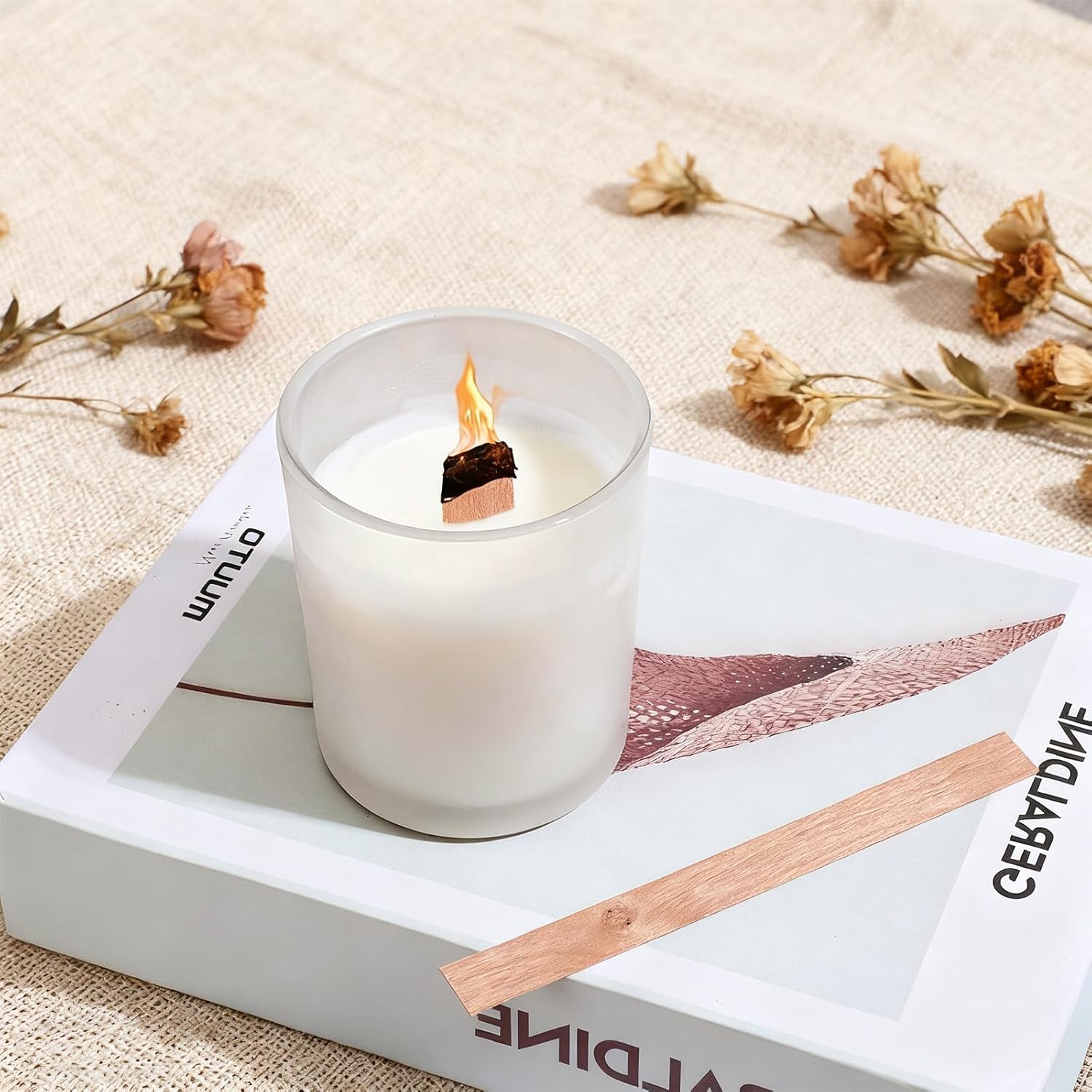 60Pcs Wood Wicks for Candles M - огляд і ціна Candle Making Wicks
