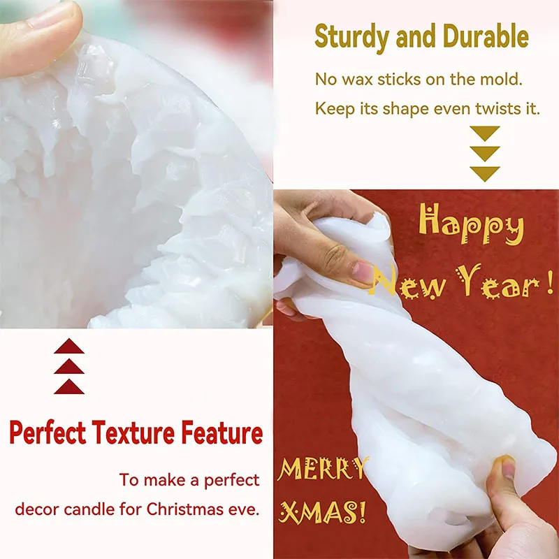 3D Tree Shaped Candle Silicone - огляд і ціна Xmas Candle Making