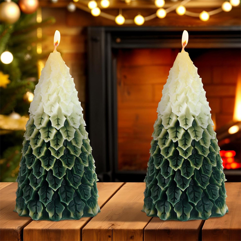 3D Tree Shaped Candle Silicone - огляд і ціна Xmas Candle Making