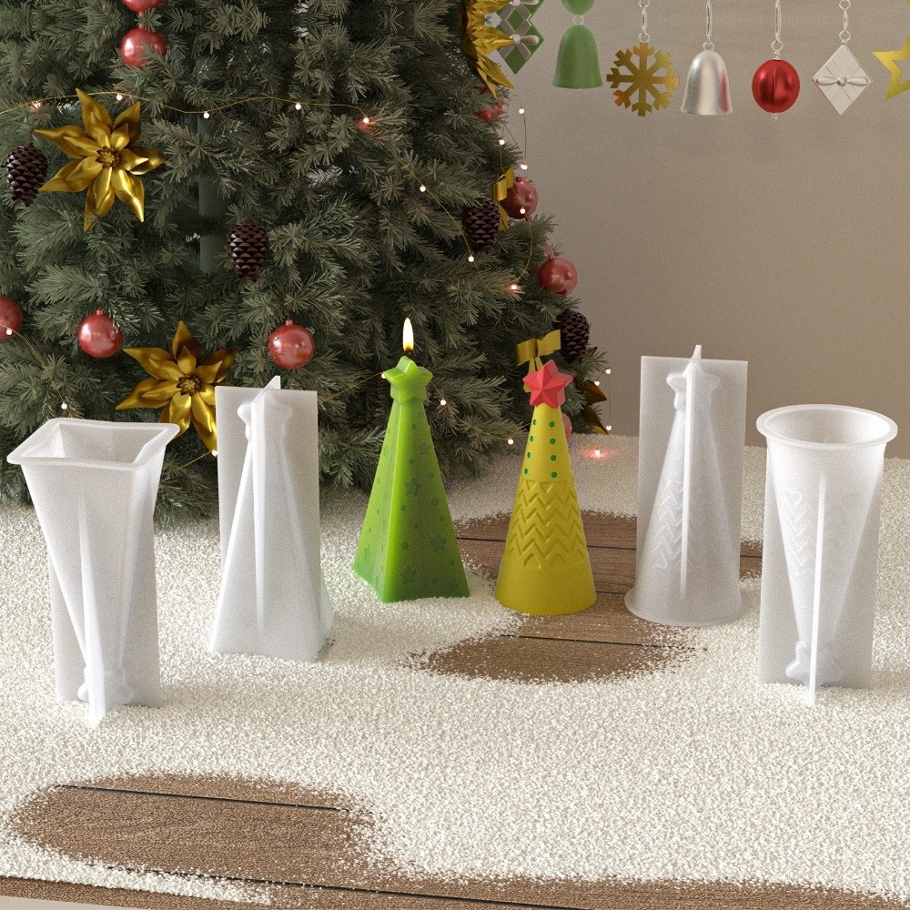 New Silicone Christmas Cone Ca - огляд і ціна Candle Making Kit Xmas