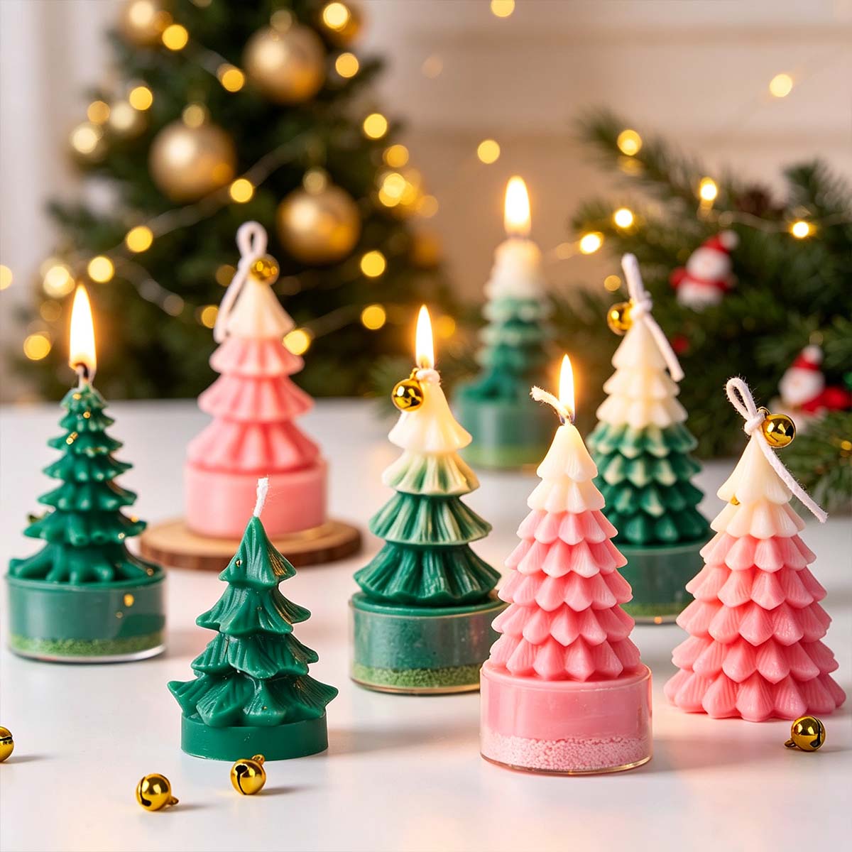 3D Christmas Tree Silicone Can - огляд і ціна Xmas Candle Making