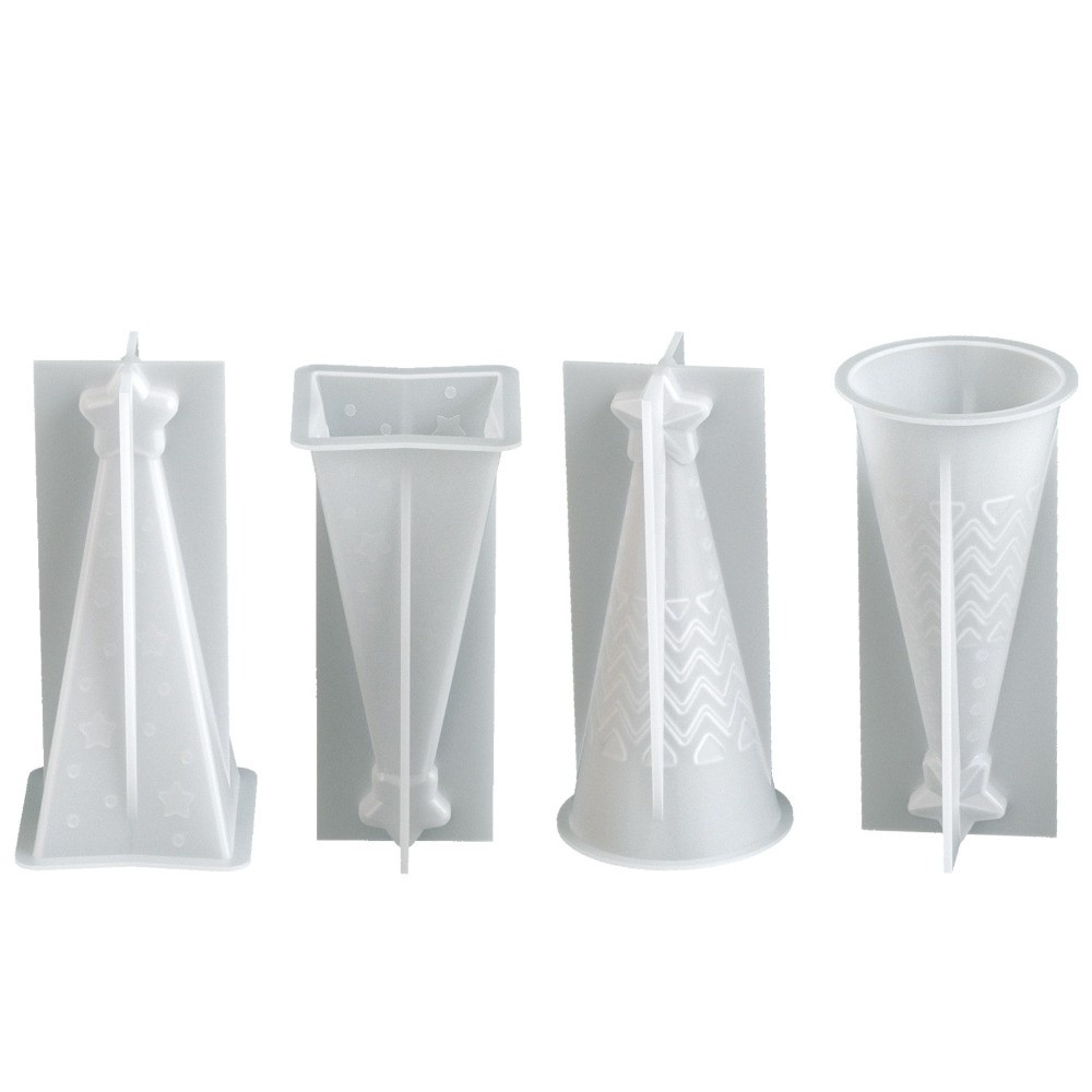 Silicone Christmas Cone Candle - огляд і ціна Candle Making Kit Xmas