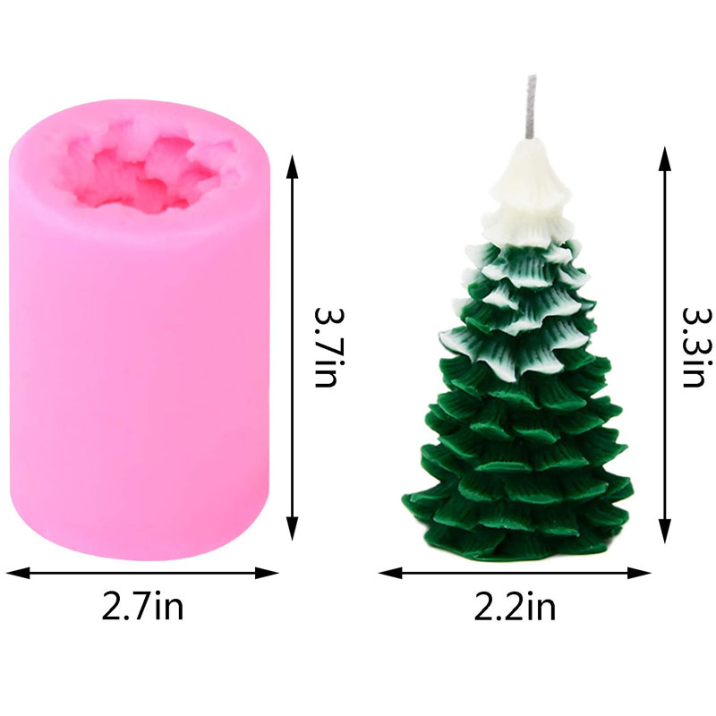 3D Christmas Tree Candle Mold  - огляд і ціна Xmas Candle Making